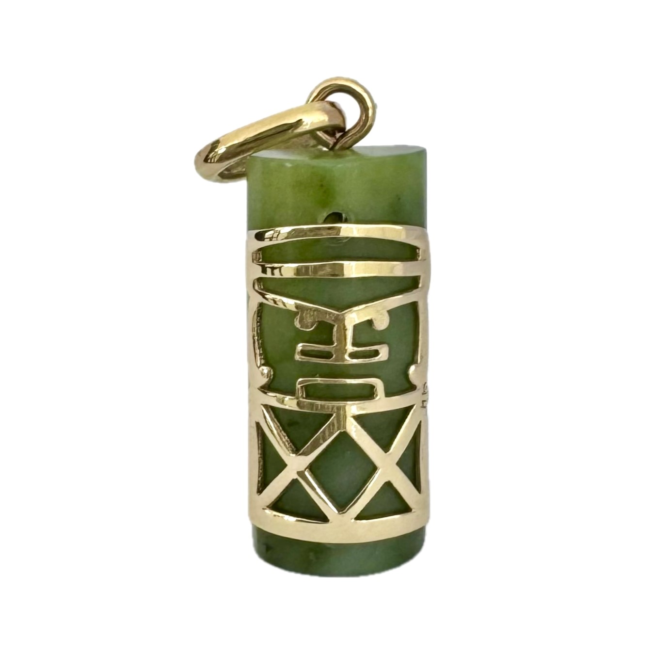 Tabou jade gold pendant